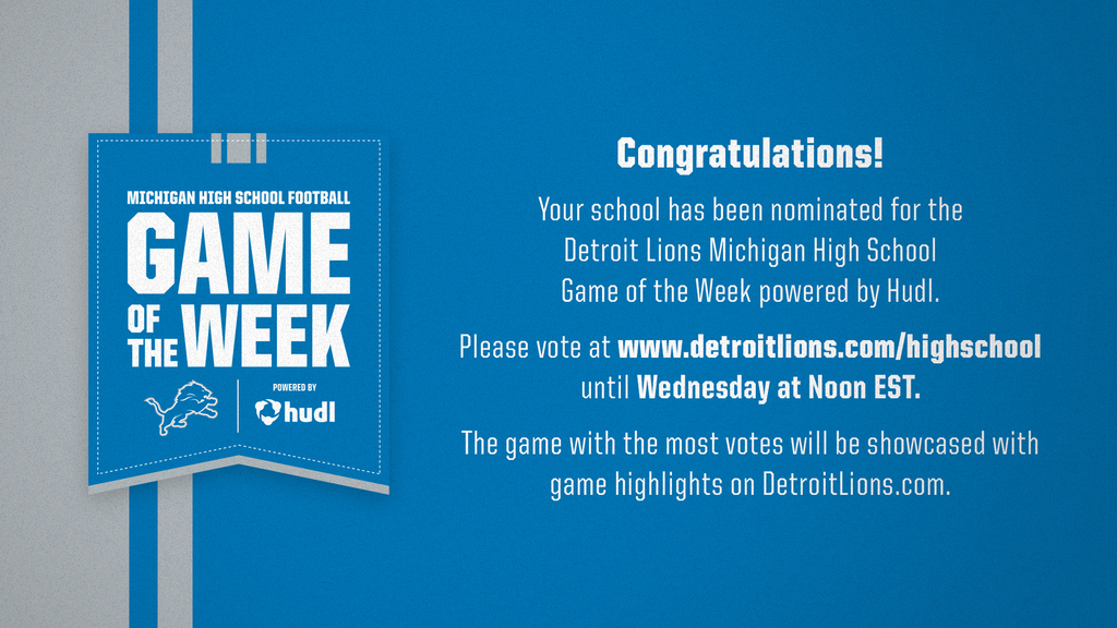Detroit Lions Game of the Week