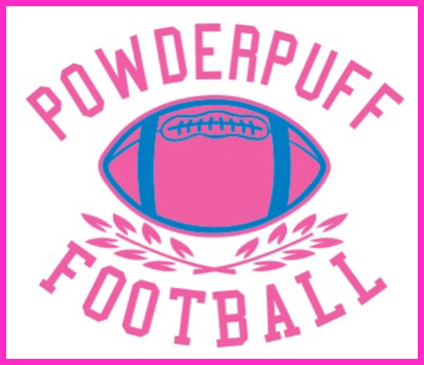a powder puff football logo