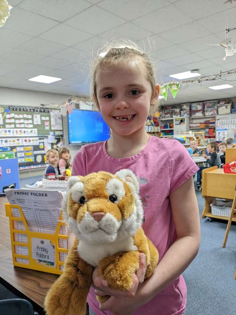 student with stuffed animal