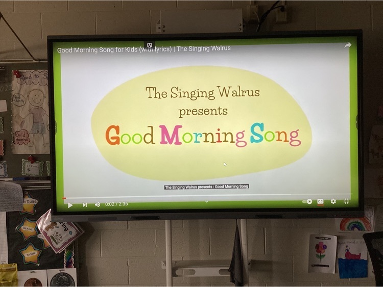 Our favorite way to start the day . . ."The Good Morning Song!”